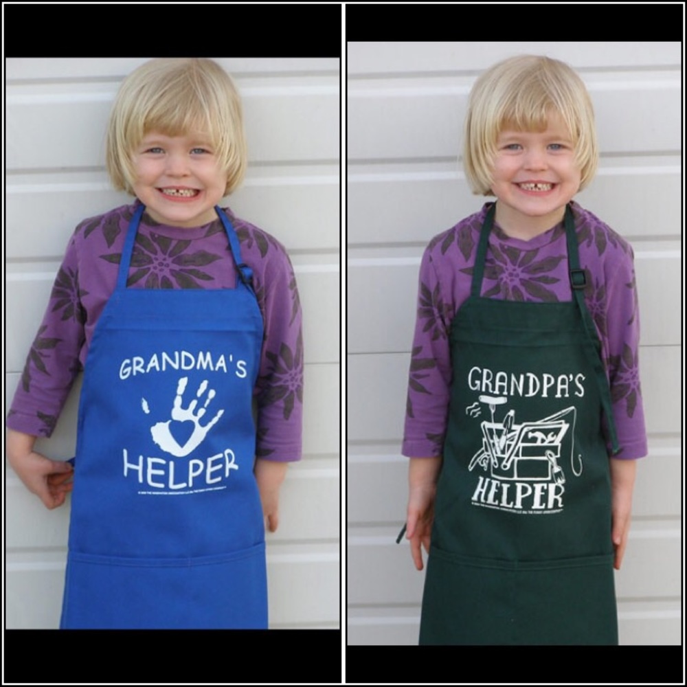 NWT apron kids children Grandma or grandpa